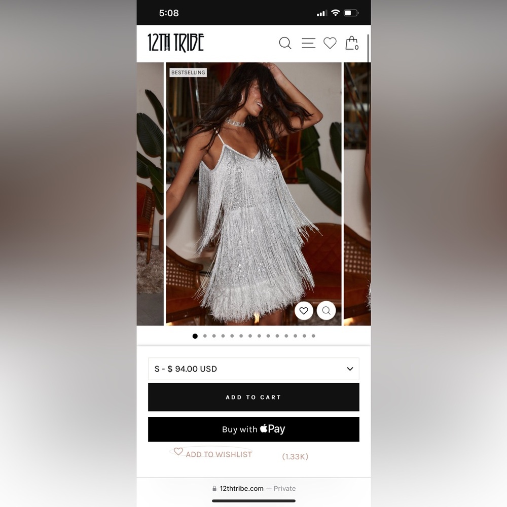 12th Tribe Disco Fever Mini Dress